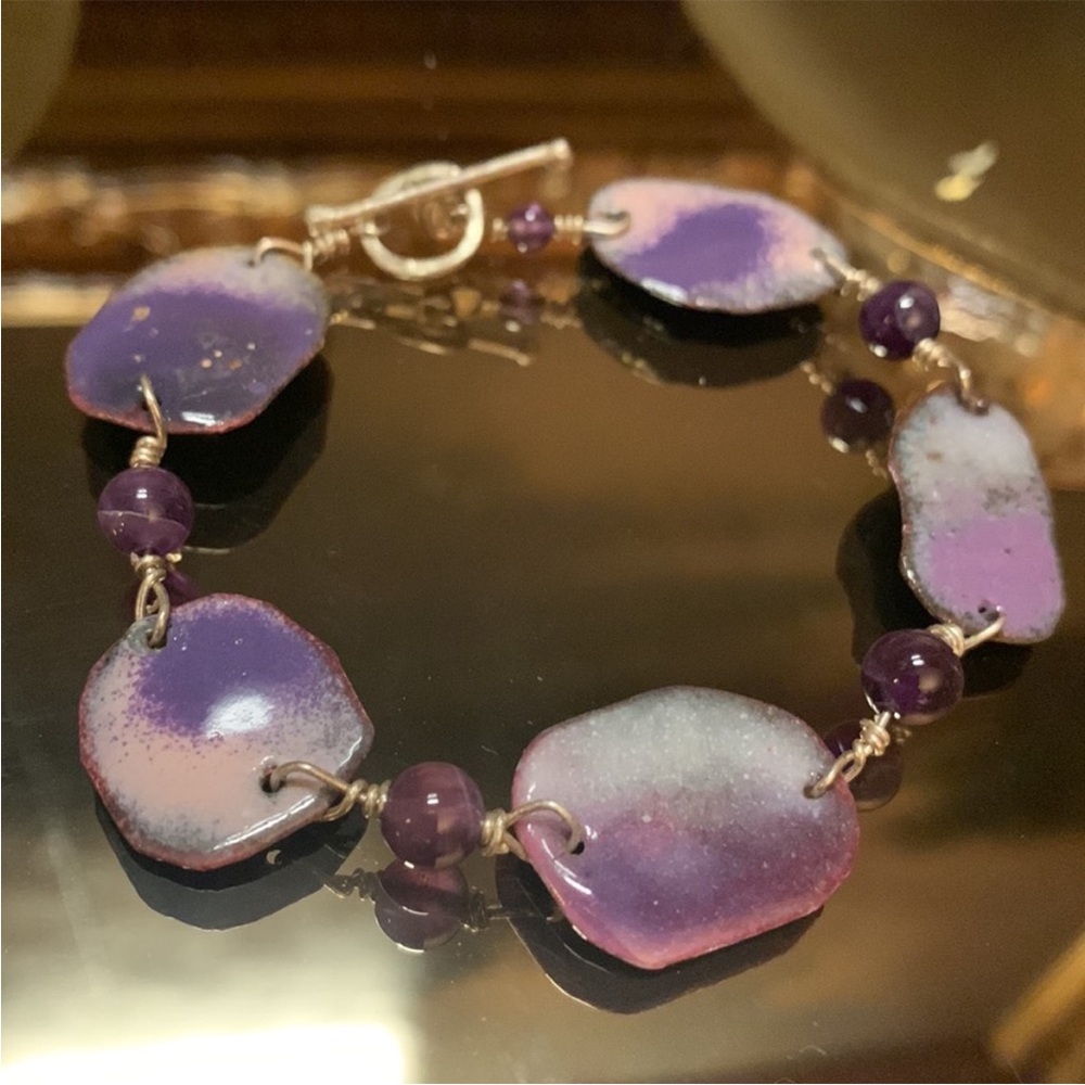 Purple Beaded Bracelet